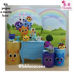 Kit Pegue e monte decoração aniversário infantil Guarulhos - menino - Bolofofos