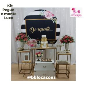 Kit Pegue e monte decoração aniversário adulto Guarulhos - mulher - De repente floral