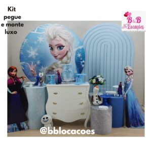 Kit Pegue e monte decoração aniversário infantil Guarulhos - menina - Frozen - Elsa