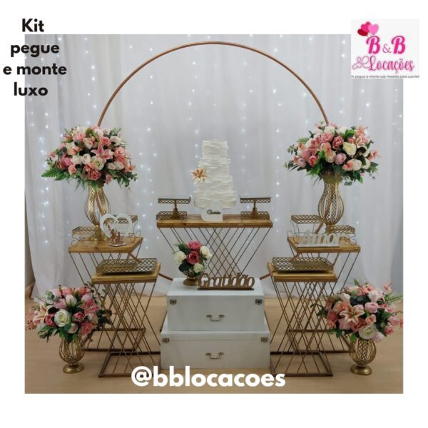 Kit Pegue e monte decoração aniversário noivado Guarulhos – Casamento – Flores rosa