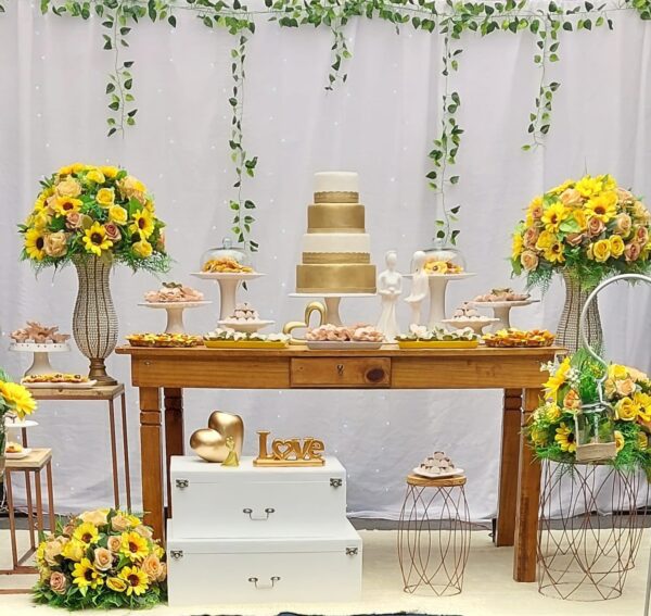 Kit Pegue e monte decoração aniversário noivado Guarulhos – Casamento – Rústico Flores