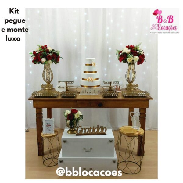 Kit Pegue e monte decoração aniversário noivado Guarulhos – Casamento – Rústico Flores - Image 3