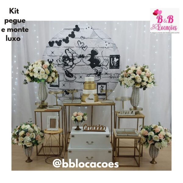 Kit Pegue e monte decoração aniversário noivado Guarulhos – Casamento – Mickey e Minnie