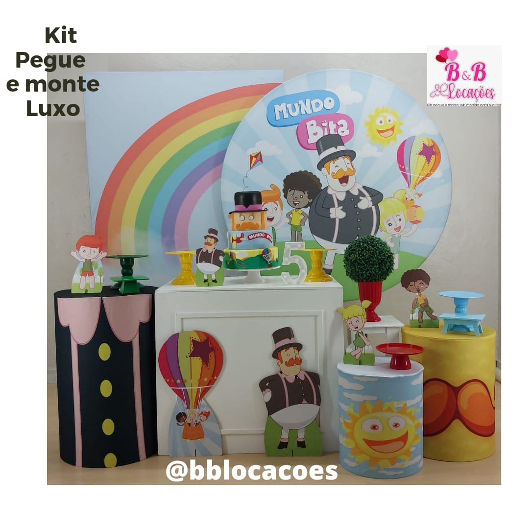 Kit Pegue e monte decoração aniversário infantil Guarulhos