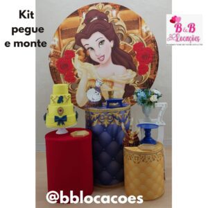 Kit Pegue e monte decoração aniversário infantil Guarulhos - menina - Bela