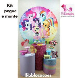 Kit Pegue e monte aniversário infantil - Menina - My Little Pony