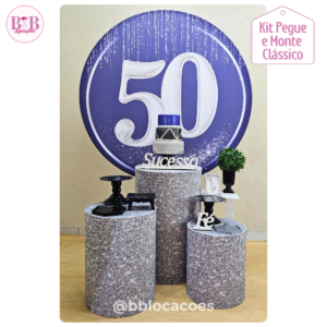 50  anos Azul e Prata - Kit Clássico