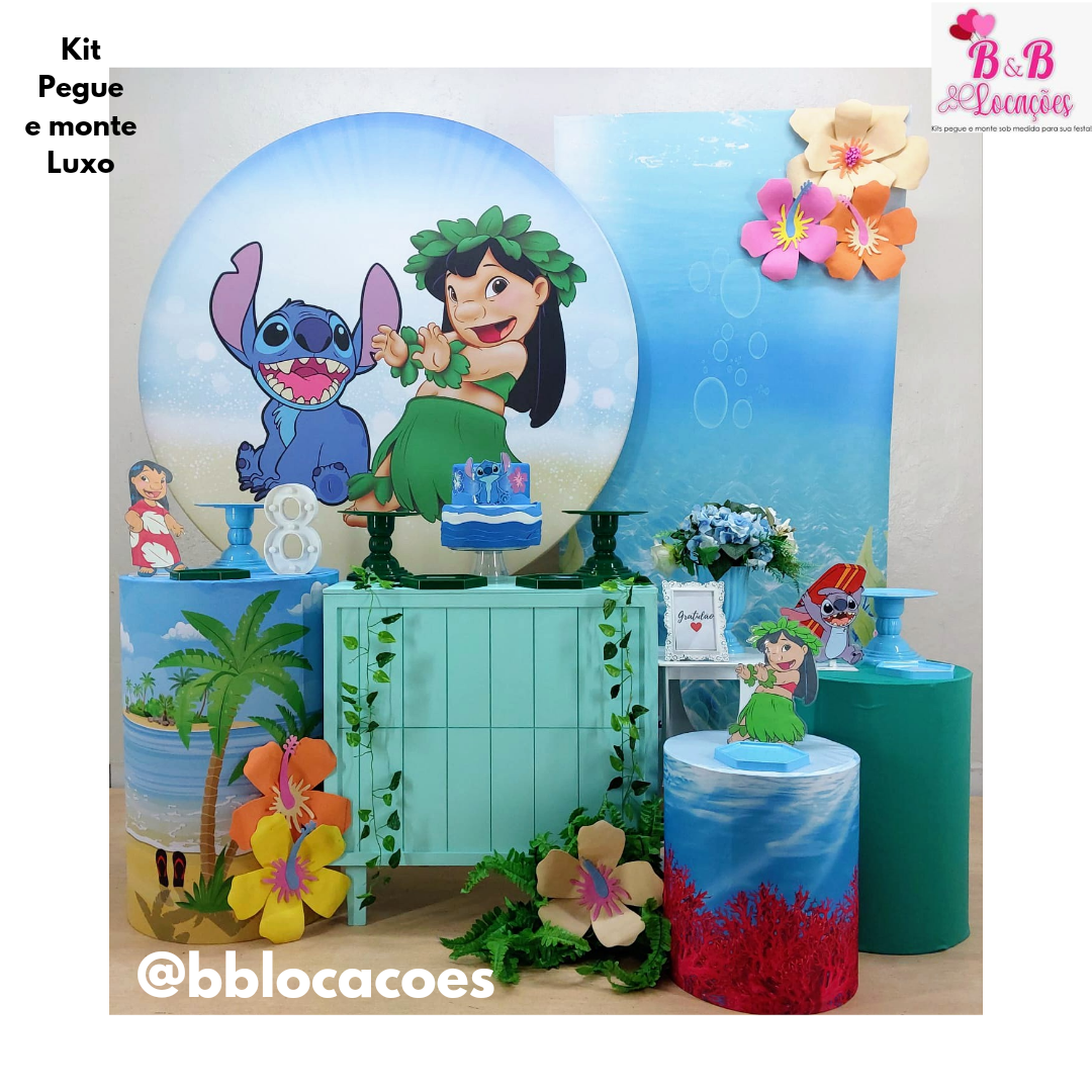 Kit Pegue e monte decoração aniversário infantil Guarulhos – menina – Lilo  e Stitch - Pegue e Monte