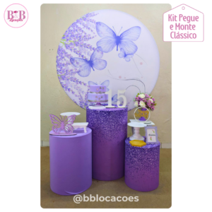 Borboletas Lilás - Kit Clássico