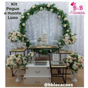 Kit Pegue e monte decoração aniversário noivado bodas Guarulhos – Casamento – Flores brancas