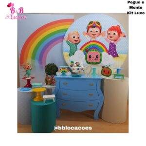 Kit Pegue e monte decoração aniversário infantil Guarulhos – menino – Cocomelon