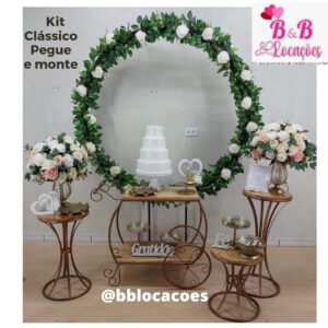 Kit Pegue e monte decoração aniversário noivado bodas Guarulhos – Casamento – Carrinho Flores brancas