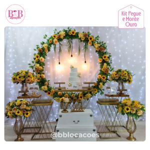 Kit Ouro - Flores Girassol