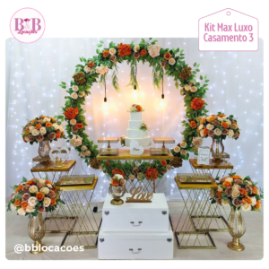 Kit Ouro - Flores Terracota