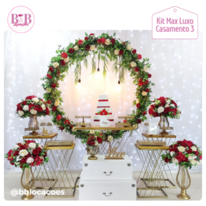 Kit Ouro - Flores Vermelhas