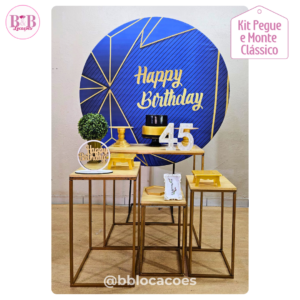 Happy Birthday Azul - Kit Clássico