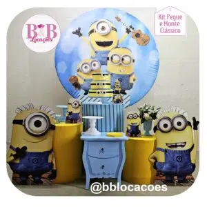 Kit Pegue e monte decoração aniversário infantil Guarulhos – menino – Minions