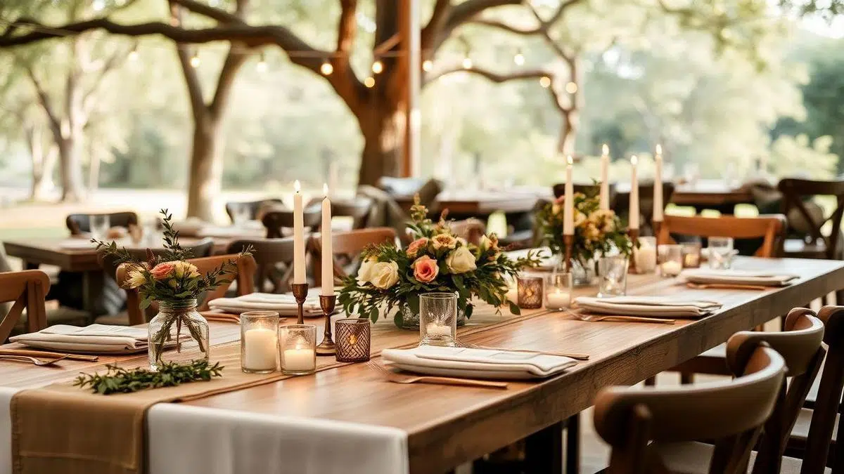 Decoração de casamento rústico para alugar
