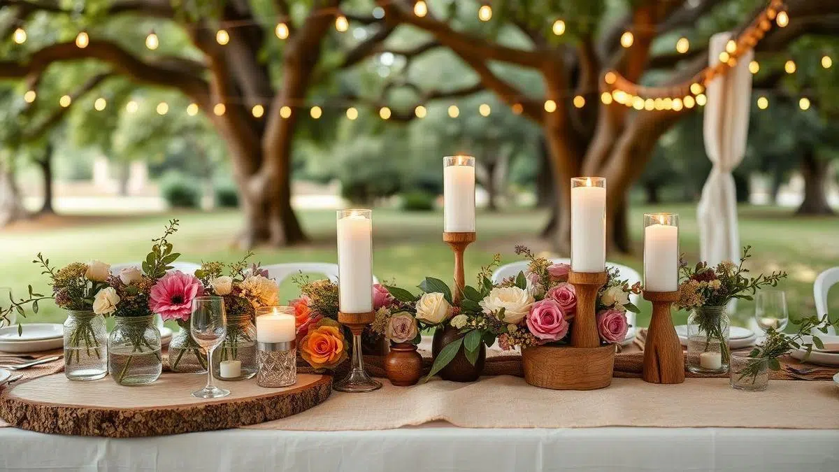 Itens essenciais para a decoração de casamento rústico