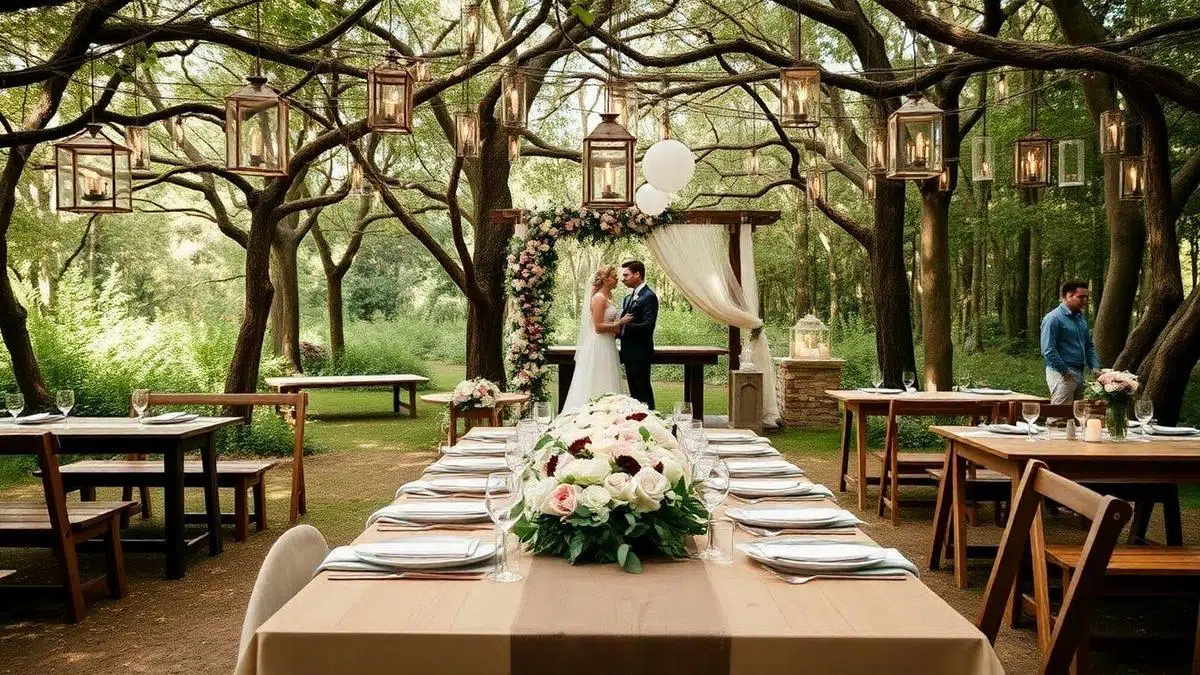 O que é a decoração de casamento rústico?
