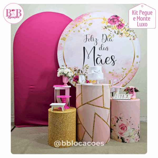 Kit Pegue e monte decoração aniversário adulto Guarulhos – mulher – Feliz dia das Mães