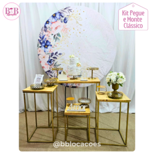 Kit Bronze 1 - Floral Azul e Rosa