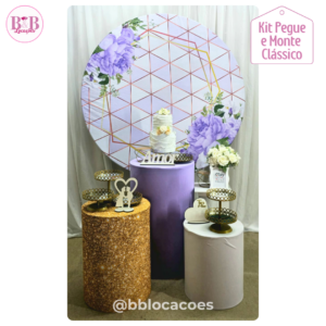 Kit Bronze 1 - Floral Lilás