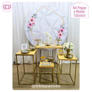 Kit Bronze 1 - Floral Geométrico Prata