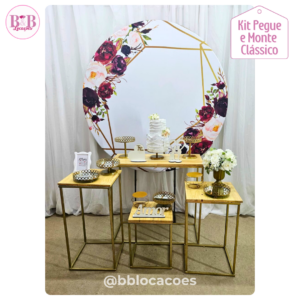 Kit Bronze 1 - Floral Geométrico Rose e Marsala