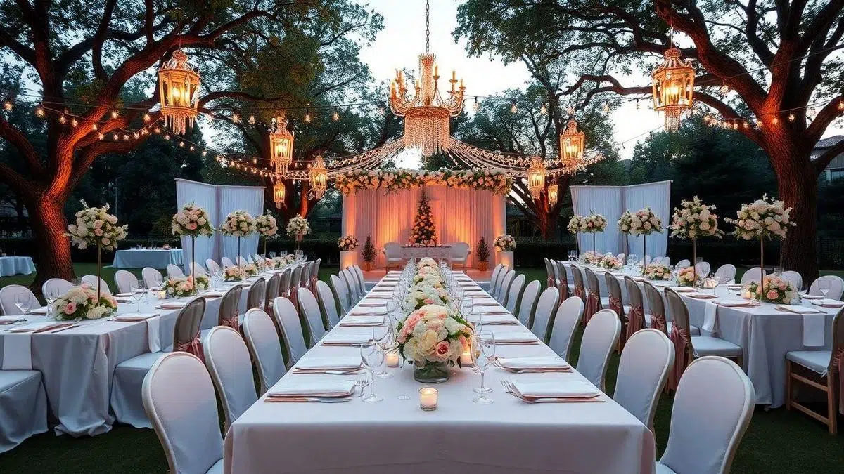 Tendências de decoração para casamento em 2025