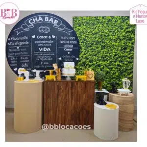 Chá Bar Rústico - Kit Luxo
