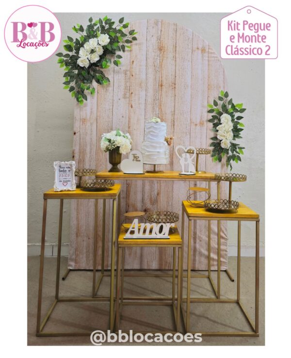 Kit Pegue e monte decoração casamento noivado Guarulhos – Romano folhagens - Image 9