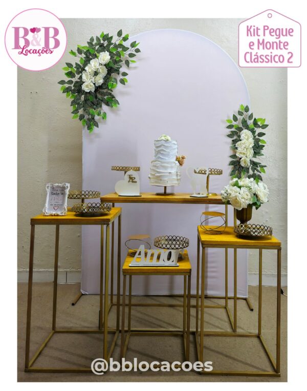 Kit Pegue e monte decoração casamento noivado Guarulhos – Romano folhagens - Image 7