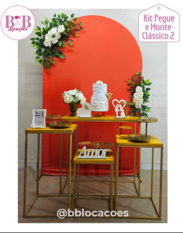 Kit Pegue e monte decoração casamento noivado Guarulhos – Romano folhagens - Image 4