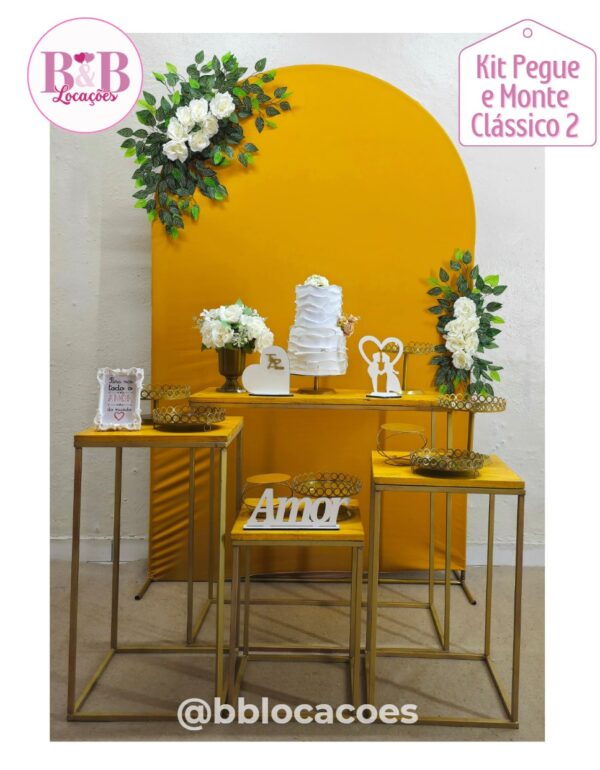 Kit Pegue e monte decoração casamento noivado Guarulhos – Romano folhagens - Image 5
