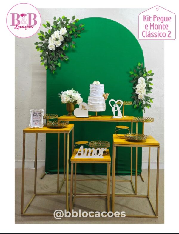Kit Pegue e monte decoração casamento noivado Guarulhos – Romano folhagens - Image 6