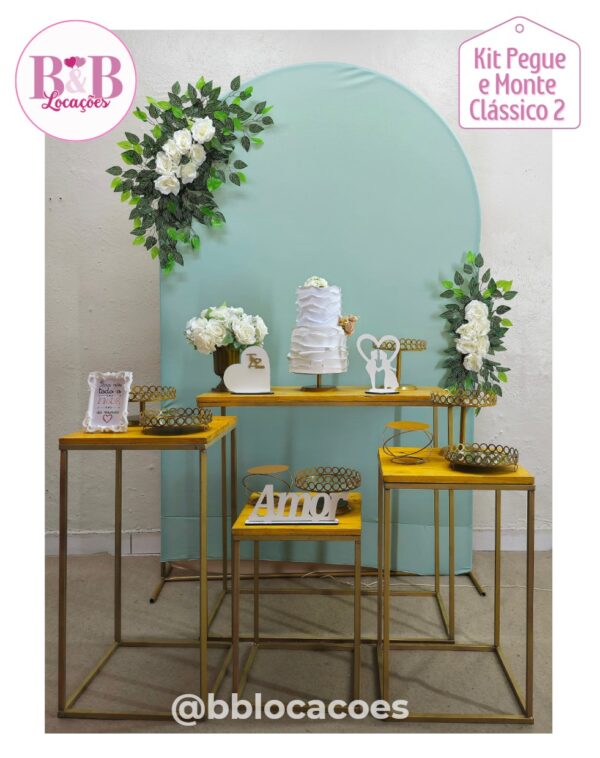 Kit Pegue e monte decoração casamento noivado Guarulhos – Romano folhagens - Image 11