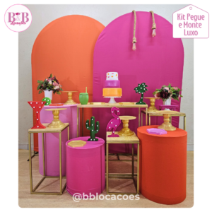 Pink e Laranja - Kit Luxo