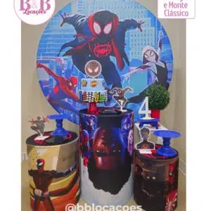Kit Pegue e monte decoração aniversário infantil Guarulhos – Spider man menino – Homem aranha - Miles Morales