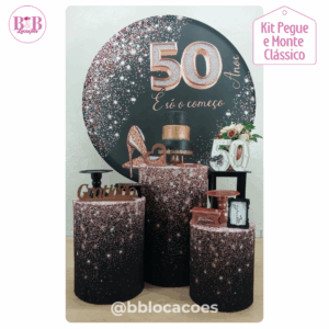 50 anos Rosê Gold - Kit Clássico