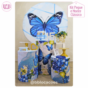 Borboleta azul - Kit Clássico