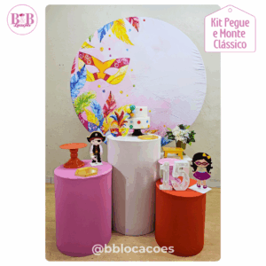 Carnaval Máscaras Rosa - Kit Clássico 1