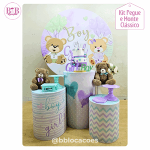 Ursos Lilás e Verde - Kit Clássico 1