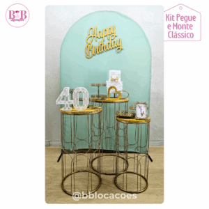 Happy Birthday Verde Menta - Kit Clássico