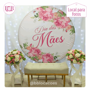Cenário Floral Dia das Mães - Kit Cenário