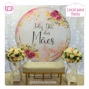 Cenário Feliz Dia das Mães - Kit Cenário