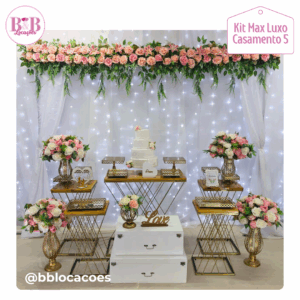 Kit Ouro Rosa - 4 arranjos