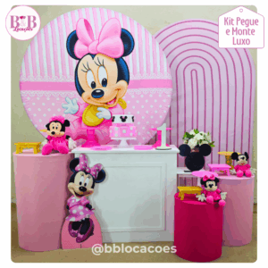 Minnie Baby Rosa - Kit Luxo