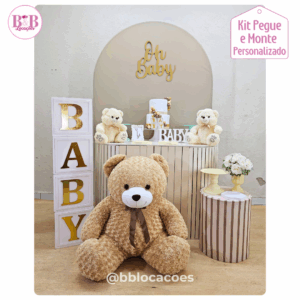 Romano Bege Ursinhos - Kit Personalizado