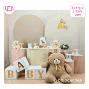 Romano Bege Ursinhos - Kit Luxo + Cubos